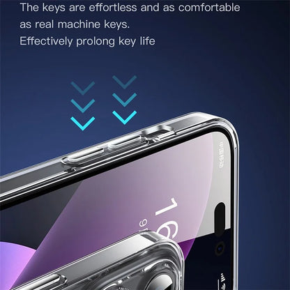 TOTU AA-067 For iPhone 14 Pro Case Shockproof Soft TPU Phone Cover HD Clear Phone Shell