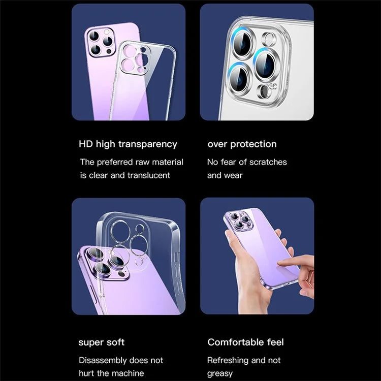 TOTU AA-067 For iPhone 14 Pro Case Shockproof Soft TPU Phone Cover HD Clear Phone Shell
