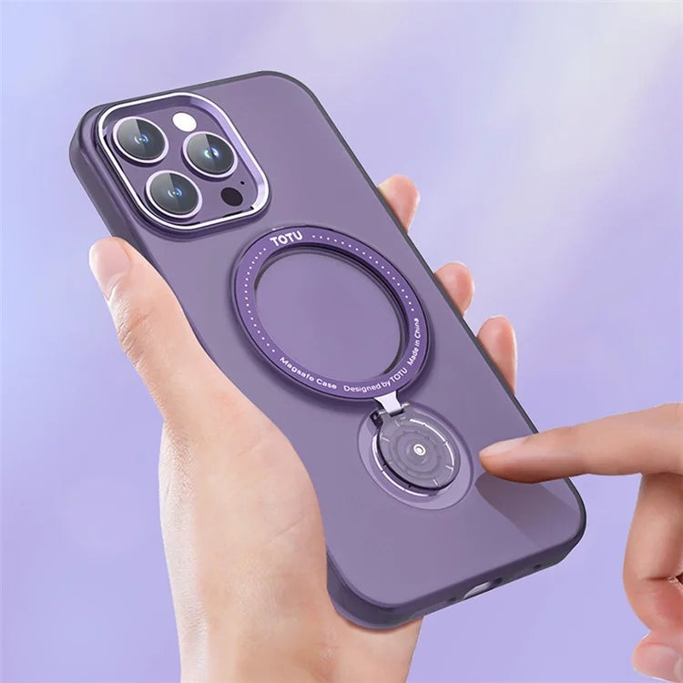 TOTU AA-197 for iPhone 14 Pro Case Compatible with MagSafe PC+TPU Kickstand Phone Case