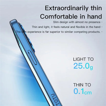 TOTU PC-02 For iPhone 15 Pro Phone Case PC Lens Protector Electroplating TPU Cover