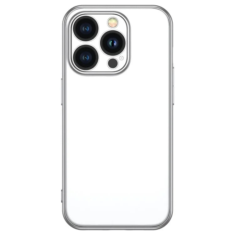 TOTU PC-02 For iPhone 15 Pro Phone Case PC Lens Protector Electroplating TPU Cover