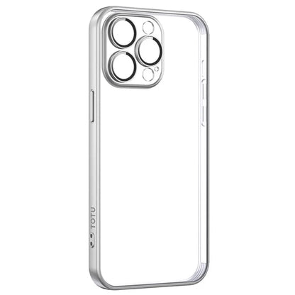 TOTU PC-02 For iPhone 15 Pro Phone Case PC Lens Protector Electroplating TPU Cover