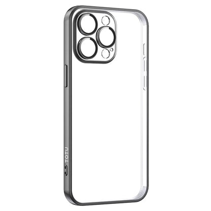 TOTU PC-02 For iPhone 15 Pro Max TPU Case Electroplating Clear Phone Cover