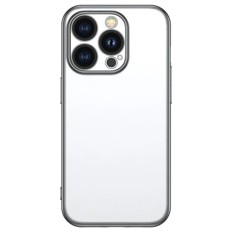 TOTU PC-02 For iPhone 15 Pro Max TPU Case Electroplating Clear Phone Cover