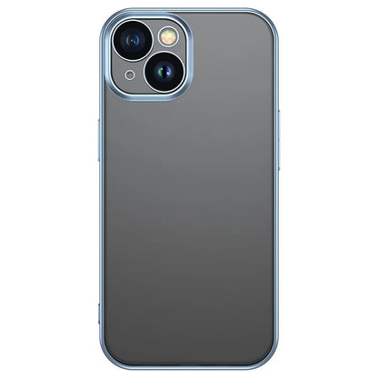 TOTU PC-02 For iPhone 15 Plus Phone Case Transparent Electroplating TPU Cover