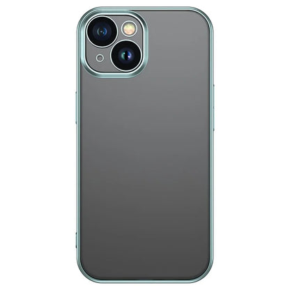 TOTU PC-02 For iPhone 15 Plus Phone Case Transparent Electroplating TPU Cover