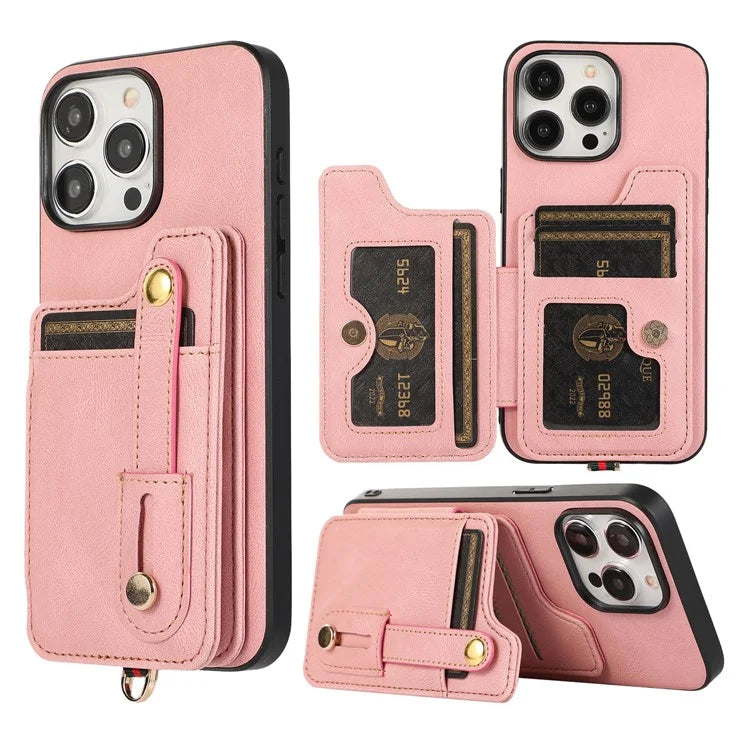 ABEEL Style 01 For iPhone 14 Pro Max Case Horizontal Flip Card Bag Leather+TPU Phone Cover