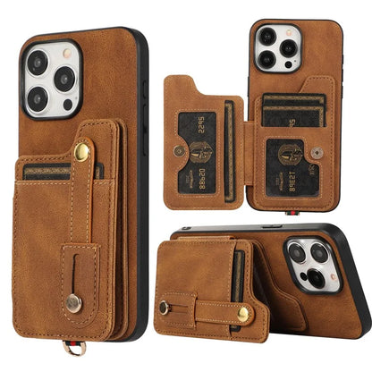 ABEEL Style 01 For iPhone 14 Pro Max Case Horizontal Flip Card Bag Leather+TPU Phone Cover