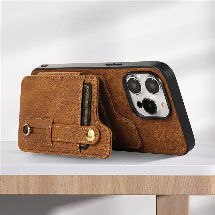 ABEEL Style 01 For iPhone 14 Pro Max Case Horizontal Flip Card Bag Leather+TPU Phone Cover