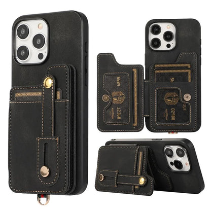 ABEEL Style 01 For iPhone 14 Pro Max Case Horizontal Flip Card Bag Leather+TPU Phone Cover