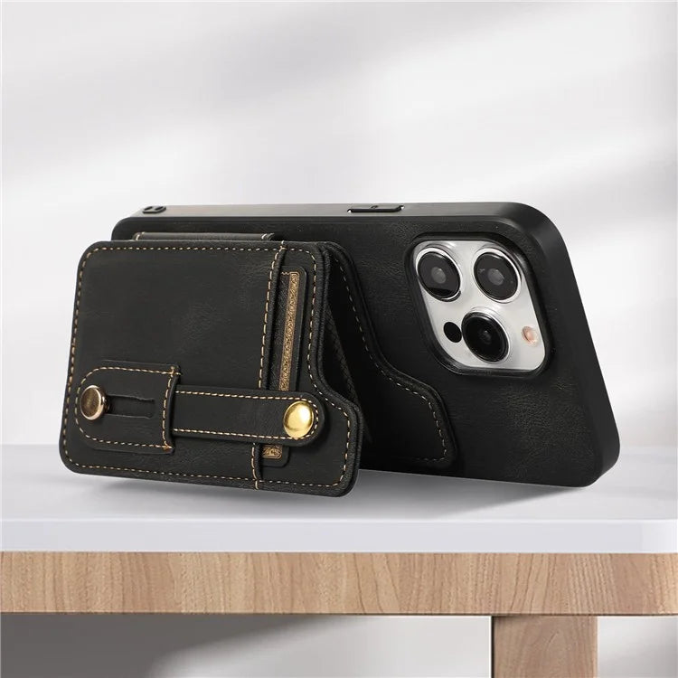 ABEEL Style 01 For iPhone 14 Pro Max Case Horizontal Flip Card Bag Leather+TPU Phone Cover