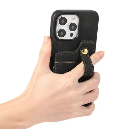 ABEEL Style 01 For iPhone 14 Pro Max Case Horizontal Flip Card Bag Leather+TPU Phone Cover