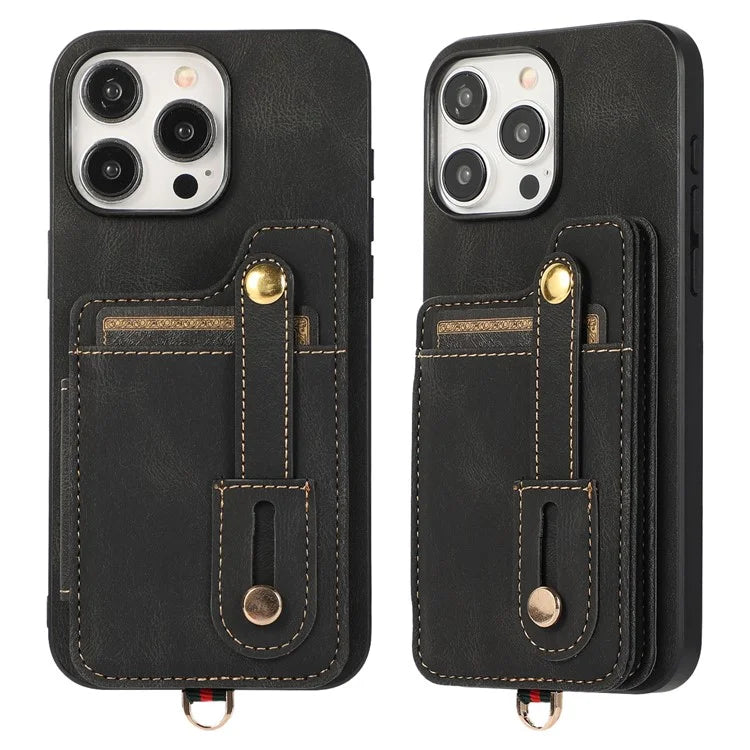 ABEEL Style 01 For iPhone 14 Pro Max Case Horizontal Flip Card Bag Leather+TPU Phone Cover