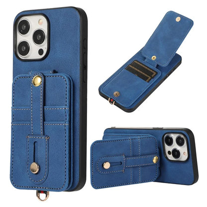 ABEEL Style 02 For iPhone 15 Pro Max Case Vertical Flip Card Bag TPU+PU Cellphone Cover