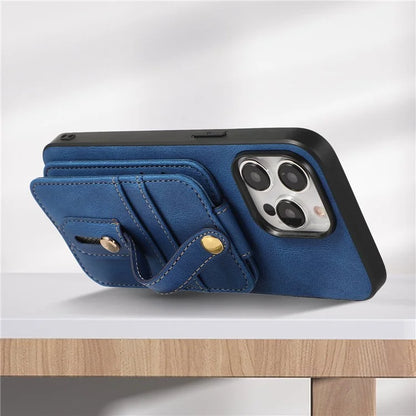 ABEEL Style 02 For iPhone 15 Pro Max Case Vertical Flip Card Bag TPU+PU Cellphone Cover