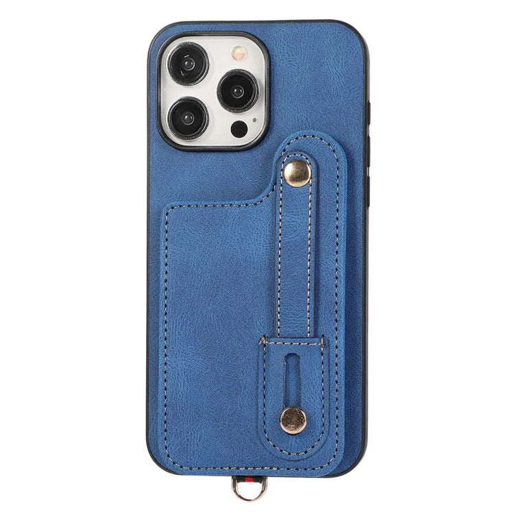 ABEEL Style 03 For iPhone 15 Pro Max Cover PU+TPU RFID Blocking Card Holder Phone Case