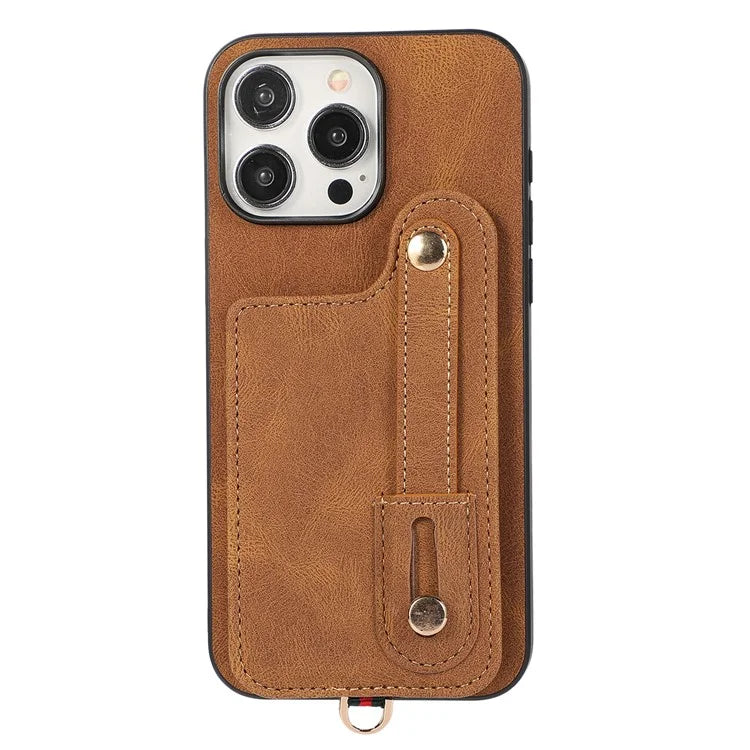 ABEEL Style 03 For iPhone 14 Pro Case Leather+TPU RFID Blocking Card Bag Cellphone Cover