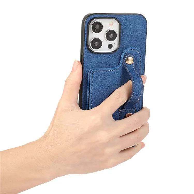 ABEEL Style 03 For iPhone 14 Pro Case Leather+TPU RFID Blocking Card Bag Cellphone Cover