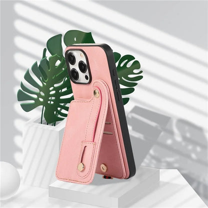 ABEEL Style 03 For iPhone 14 Pro Case Leather+TPU RFID Blocking Card Bag Cellphone Cover
