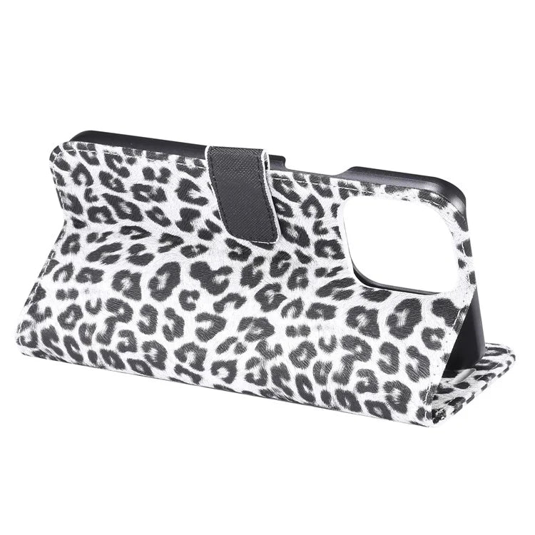 For iPhone 15 Pro Max Case PU Leather Phone Cover with Stand Wallet
