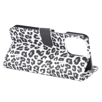 For iPhone 15 Pro Max Case PU Leather Phone Cover with Stand Wallet