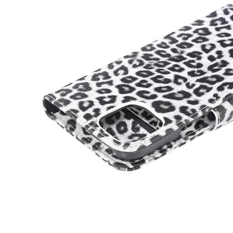 For iPhone 15 Plus Phone Case Stand Wallet Leopard Pattern Phone Cover