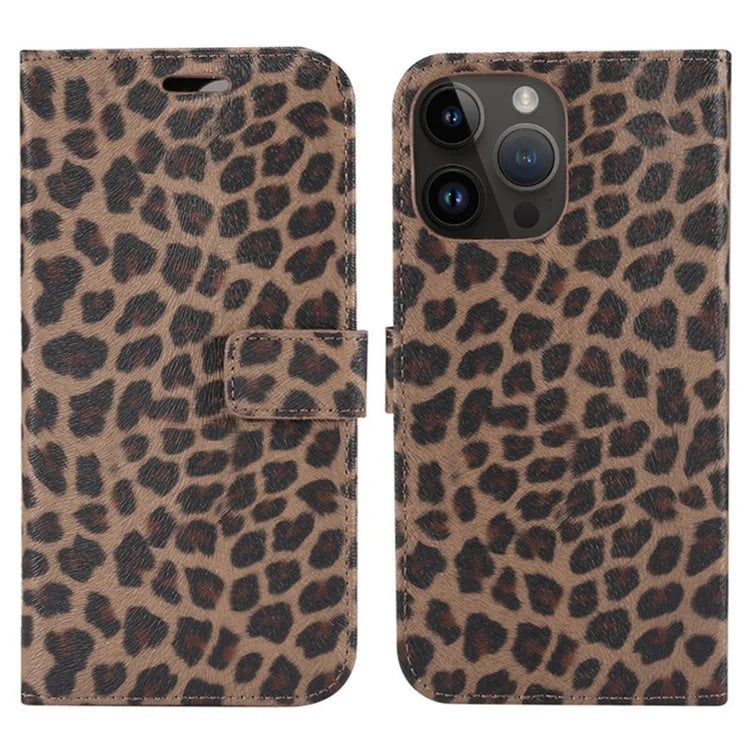 For iPhone 15 Pro Phone Case PU Leather Wallet Phone Cover