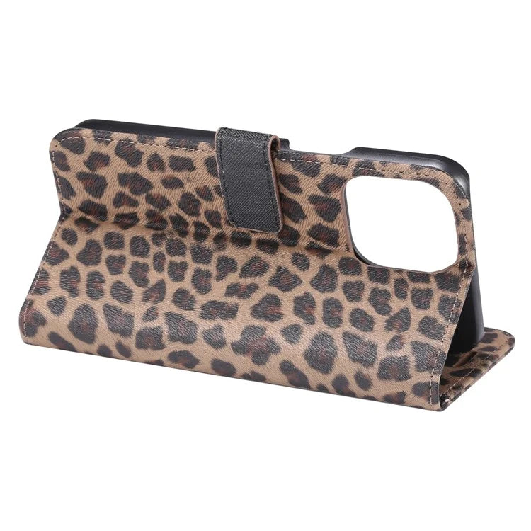 For iPhone 15 Pro Phone Case PU Leather Wallet Phone Cover