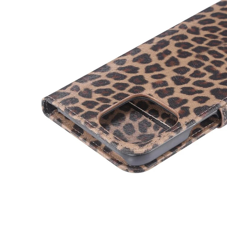 For iPhone 15 Pro Phone Case PU Leather Wallet Phone Cover