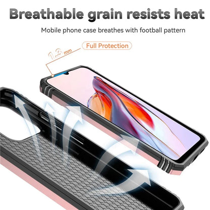For Xiaomi Redmi 12C 4G Case Slide Camera Shield Rotatory Kickstand PC+TPU Phone Cover