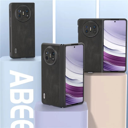 ABEEL For Huawei Mate X5 Case Retro Texture PU Leather Coated Phone Cover