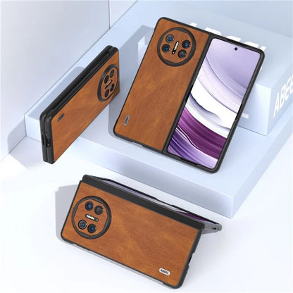 ABEEL For Huawei Mate X5 Case Retro Texture PU Leather Coated Phone Cover