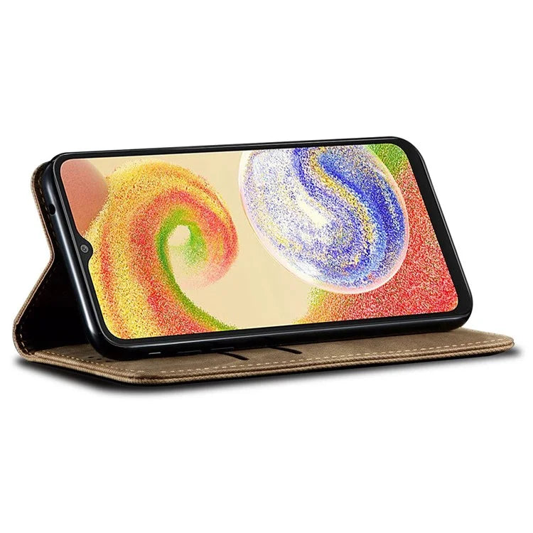 For Samsung Galaxy A05 4G Case Anti-Scratch PU Leather Phone Shell Wallet