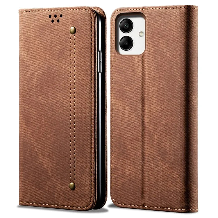 For Samsung Galaxy A05 4G Case Anti-Scratch PU Leather Phone Shell Wallet