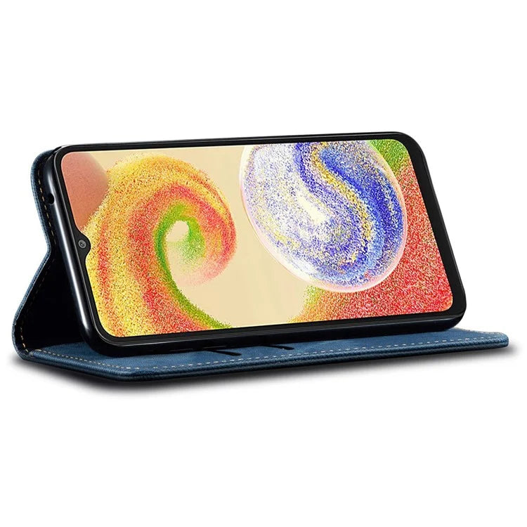 For Samsung Galaxy A05 4G Case Anti-Scratch PU Leather Phone Shell Wallet