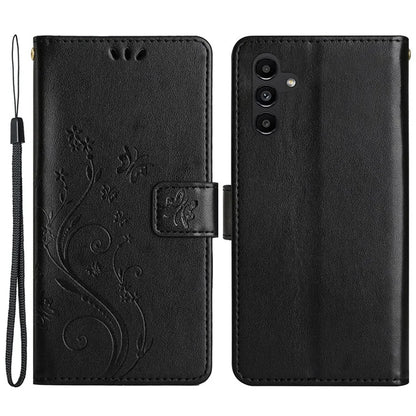 For Samsung Galaxy A25 5G (Global) (161.0 x 76.5 x 8.3mm) Case Butterfly Imprint Wallet PU Leather Phone Cover