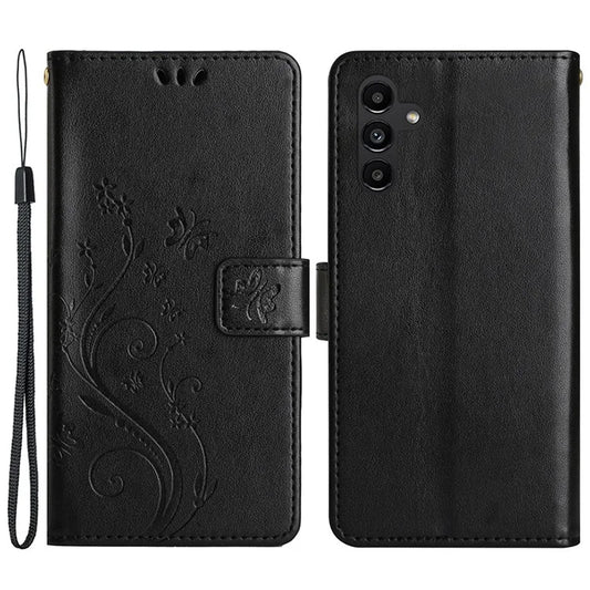 For Samsung Galaxy A25 5G (Global) (161.0 x 76.5 x 8.3mm) Case Butterfly Imprint Wallet PU Leather Phone Cover
