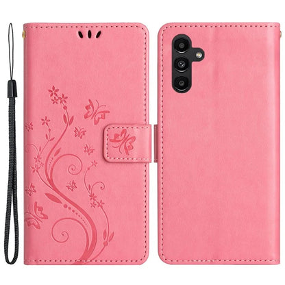 For Samsung Galaxy A25 5G (Global) (161.0 x 76.5 x 8.3mm) Case Butterfly Imprint Wallet PU Leather Phone Cover