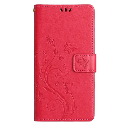 For Samsung Galaxy A25 5G (Global) (161.0 x 76.5 x 8.3mm) Case Butterfly Imprint Wallet PU Leather Phone Cover
