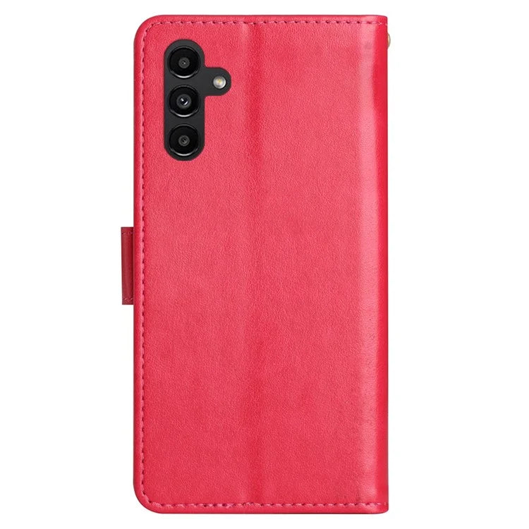For Samsung Galaxy A25 5G (Global) (161.0 x 76.5 x 8.3mm) Case Butterfly Imprint Wallet PU Leather Phone Cover