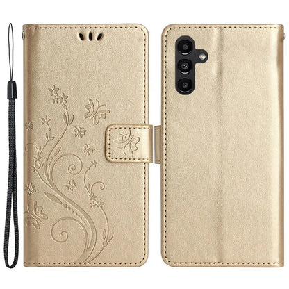 For Samsung Galaxy A25 5G (Global) (161.0 x 76.5 x 8.3mm) Case Butterfly Imprint Wallet PU Leather Phone Cover