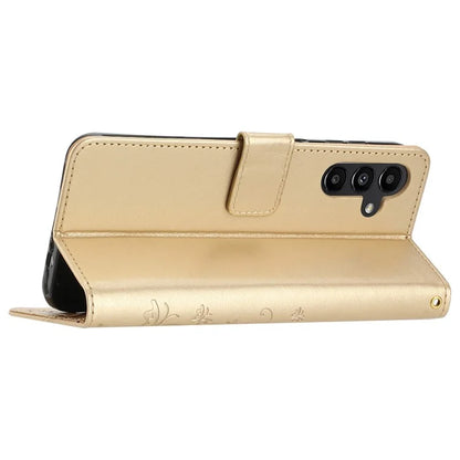 For Samsung Galaxy A25 5G (Global) (161.0 x 76.5 x 8.3mm) Case Butterfly Imprint Wallet PU Leather Phone Cover