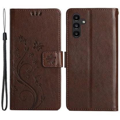 For Samsung Galaxy A25 5G (Global) (161.0 x 76.5 x 8.3mm) Case Butterfly Imprint Wallet PU Leather Phone Cover