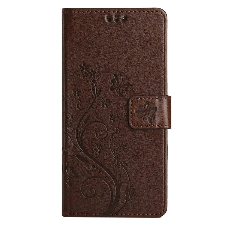 For Samsung Galaxy A25 5G (Global) (161.0 x 76.5 x 8.3mm) Case Butterfly Imprint Wallet PU Leather Phone Cover