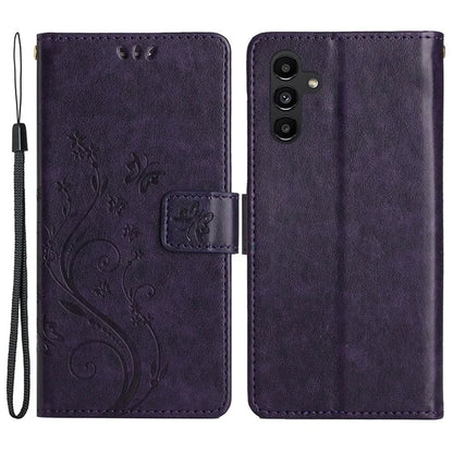 For Samsung Galaxy A25 5G (Global) (161.0 x 76.5 x 8.3mm) Case Butterfly Imprint Wallet PU Leather Phone Cover