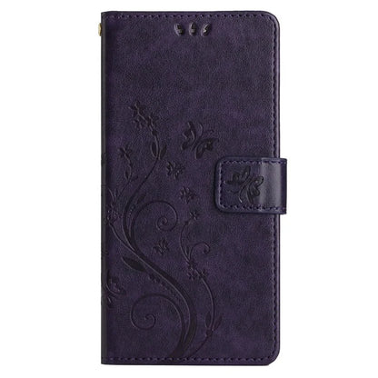 For Samsung Galaxy A25 5G (Global) (161.0 x 76.5 x 8.3mm) Case Butterfly Imprint Wallet PU Leather Phone Cover