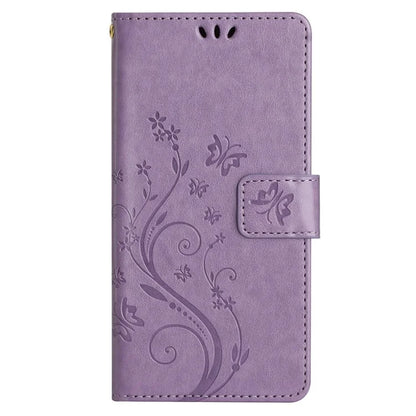 For Samsung Galaxy A25 5G (Global) (161.0 x 76.5 x 8.3mm) Case Butterfly Imprint Wallet PU Leather Phone Cover