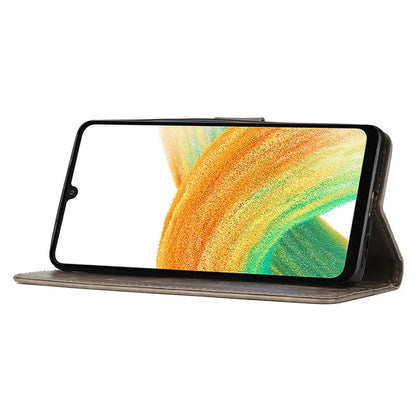 For Samsung Galaxy A25 5G (Global) (161.0 x 76.5 x 8.3mm) Case Butterfly Imprint Wallet PU Leather Phone Cover