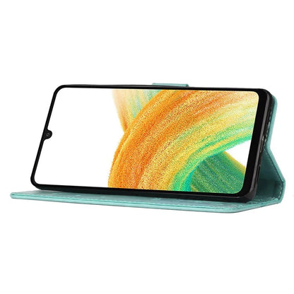 For Samsung Galaxy A25 5G (Global) (161.0 x 76.5 x 8.3mm) Case Butterfly Imprint Wallet PU Leather Phone Cover
