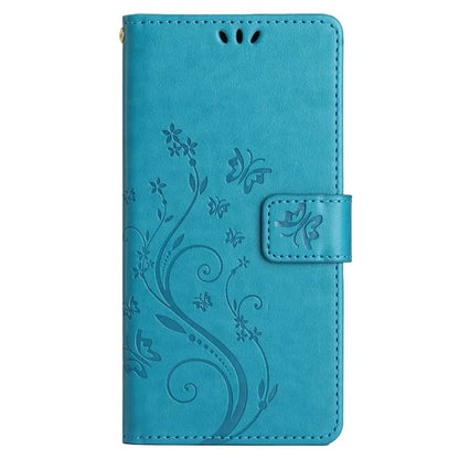 For Samsung Galaxy A25 5G (Global) (161.0 x 76.5 x 8.3mm) Case Butterfly Imprint Wallet PU Leather Phone Cover